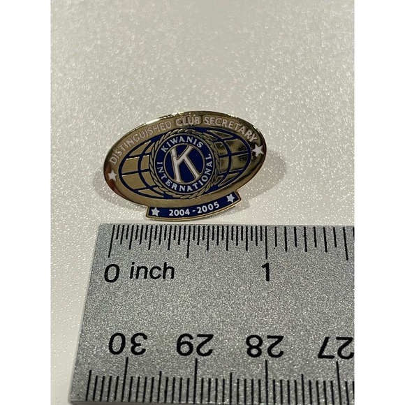 Vintage Kiwanis International Pins Set of 4 Impression, Rainbow Secretary Hawaii - Picture 3 of 5